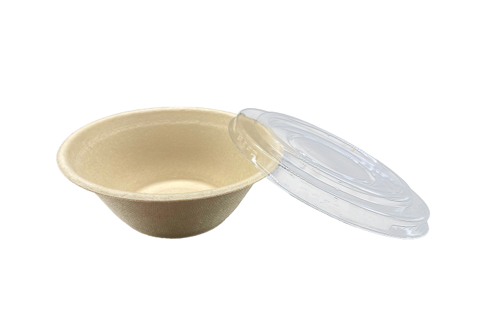 竹漿環保透明蓋湯碗